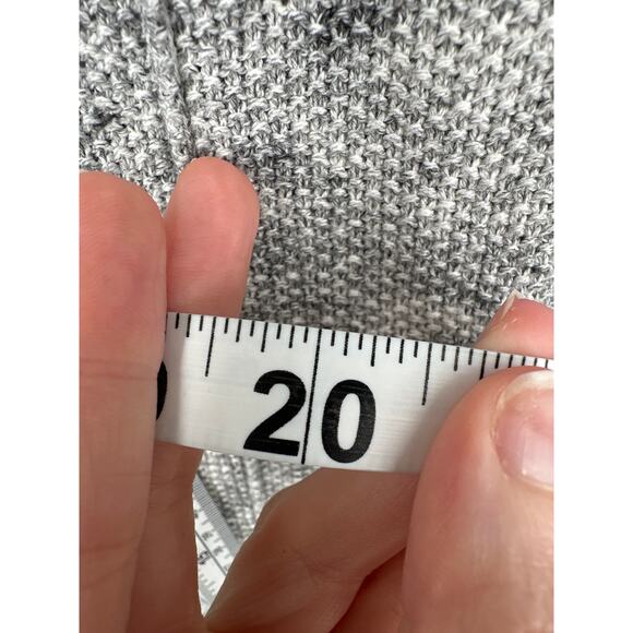 GAP Hoodie Sweater Womens Small Gray Tunic Knit Cotton Cozy Casual Drawstring - Picture 6 of 6